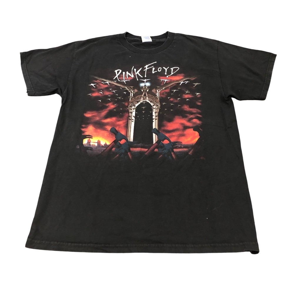 VTG 90s Pink Floyd The Wall T Shirt Double Sided Size Large Band Tennessee River